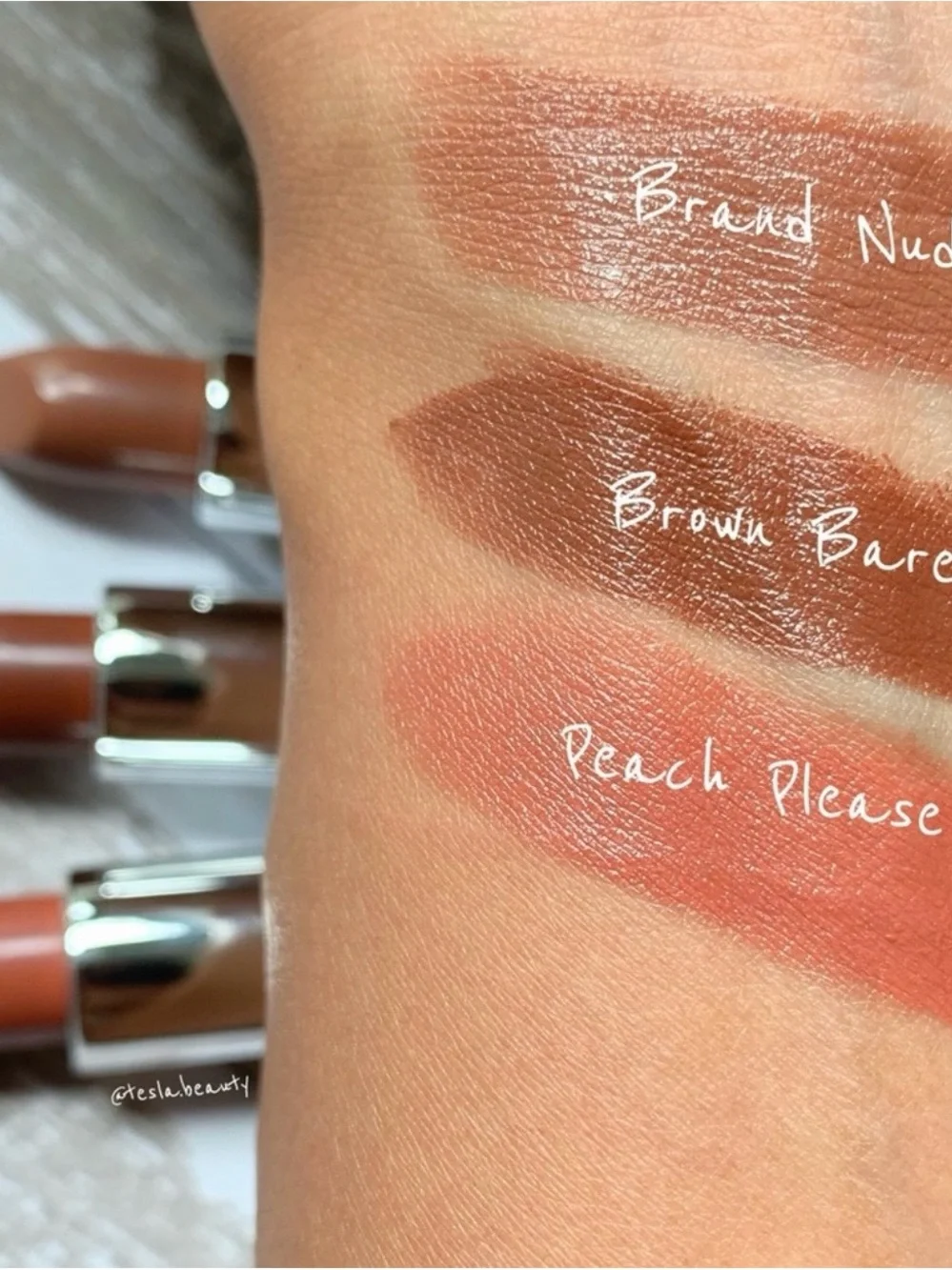 MENTED COSMETICS Peach Please Semi Matte Lipstick — Warm Terracotta Nude